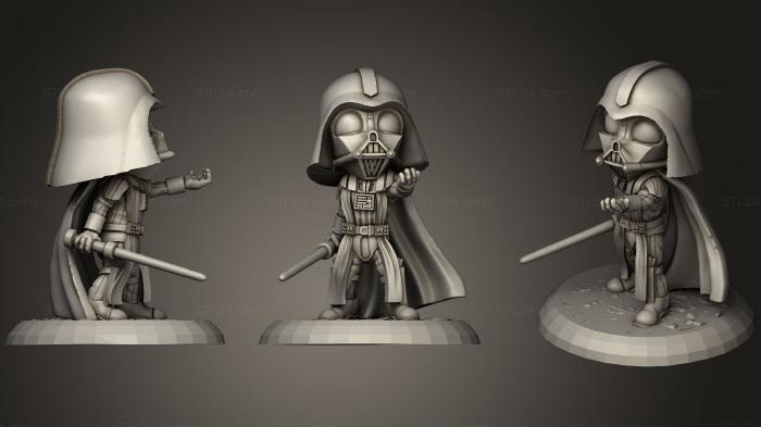 Figurines simple (Darth Vader Chibi, STKPR_0325) 3D models for cnc